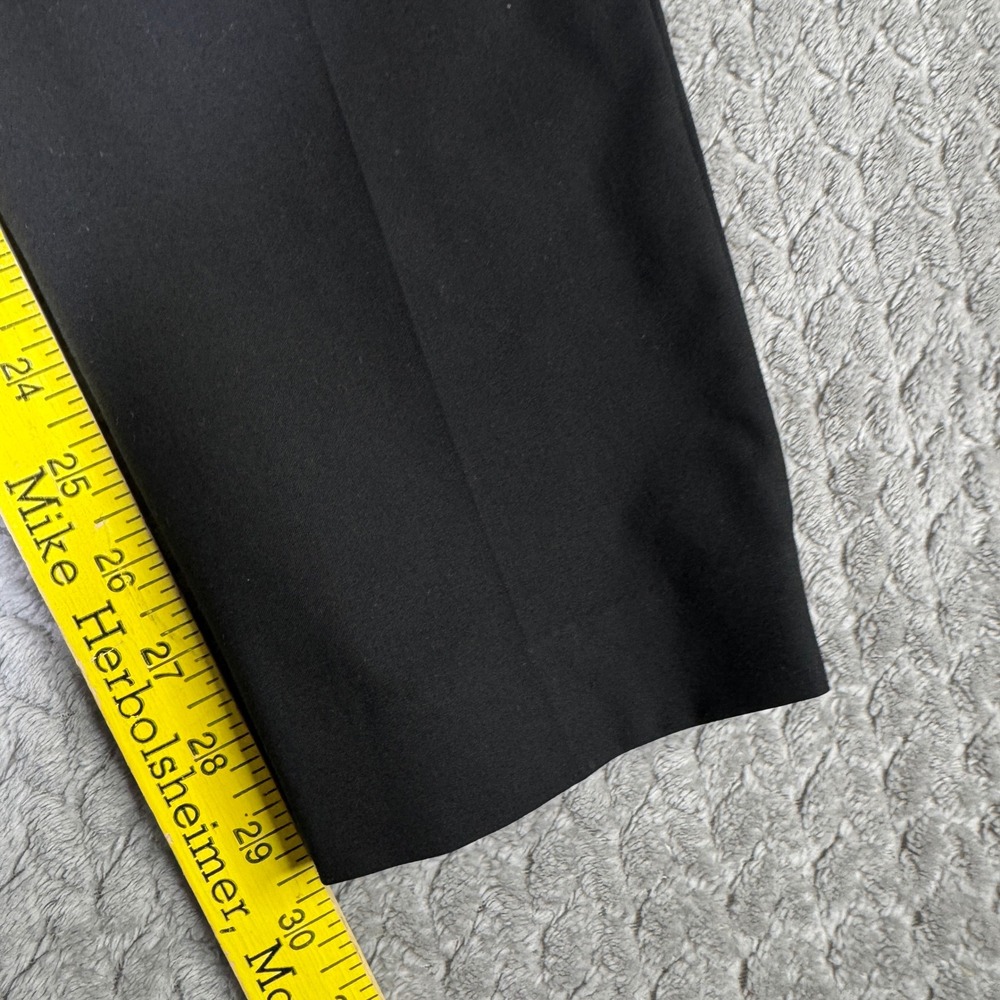 J Ferrar Mens Slim Fit Dress Pants Black Recycled Polyester Trousers 30x30 - Picture 8 of 10